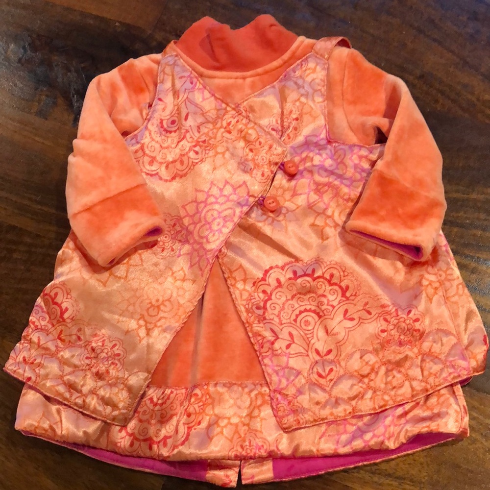 Girls Size 3 Months - Dress w/hat & tights